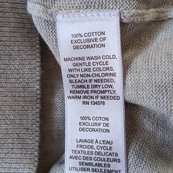 New Vineyard Vines Heritage Cotton V Neck Sweater, size S - Picture 6 of 6